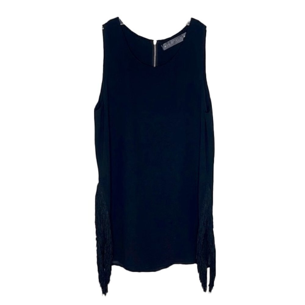 ❤️ 🆕 HEARTBEEPS fringe side panel Sleeveless Top Size S
